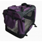 Preview: Nylon Hundetransportbox violett - versch. Größen abdunkelnd