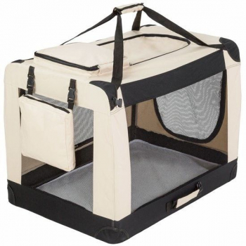 Nylon Hundetransportbox beige - versch. Größen robus-bequem-