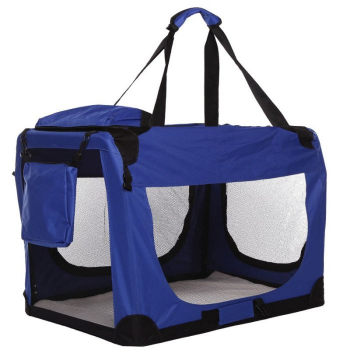 Nylon Hundetransportbox blau - versch. Größen robust-bequem-