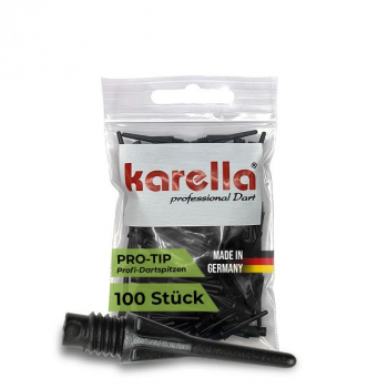 Softspitze Karella Pro-Tip 2BA Gewinde 100 St. Schwarz