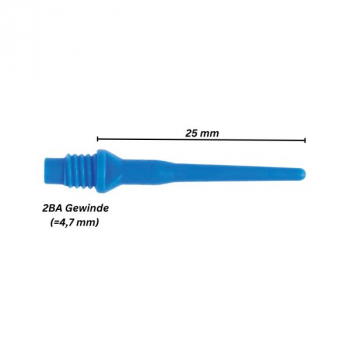 Softspitze Karella Keypoint 2BA Gewinde 100 St. Blau