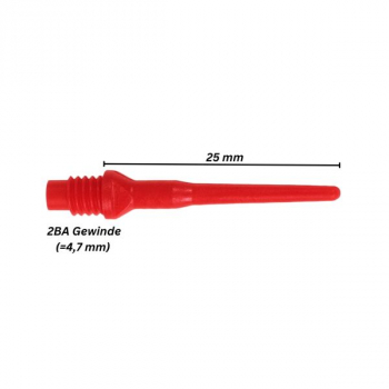 Softspitze Karella Keypoint 2BA Gewinde 1000 St. Rot