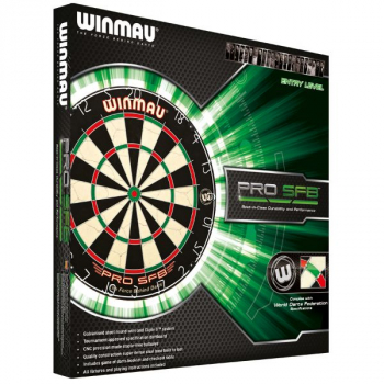 Winmau Dartboard PRO-SFB im Set inklusive 2 Satz Winmau Steeldarts