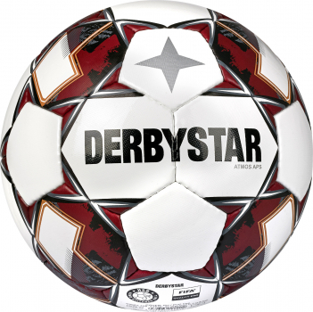 Derbystar Fußball (Spielball) Atmos APS v22, Größe 5, weiss schwarz rot