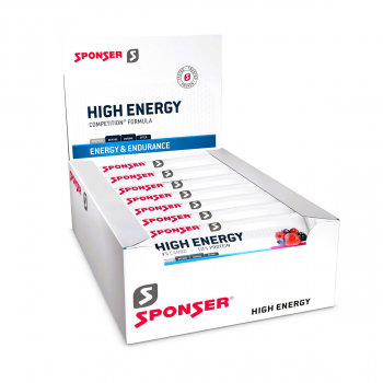 Energieriegel Sponser High Energy Bar Display (30x45g) - versch. Geschmacksrichtungen