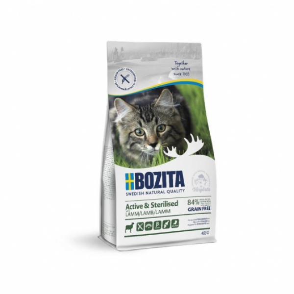 Bozita Active & Sterilised Getreidefrei Lamm 400g