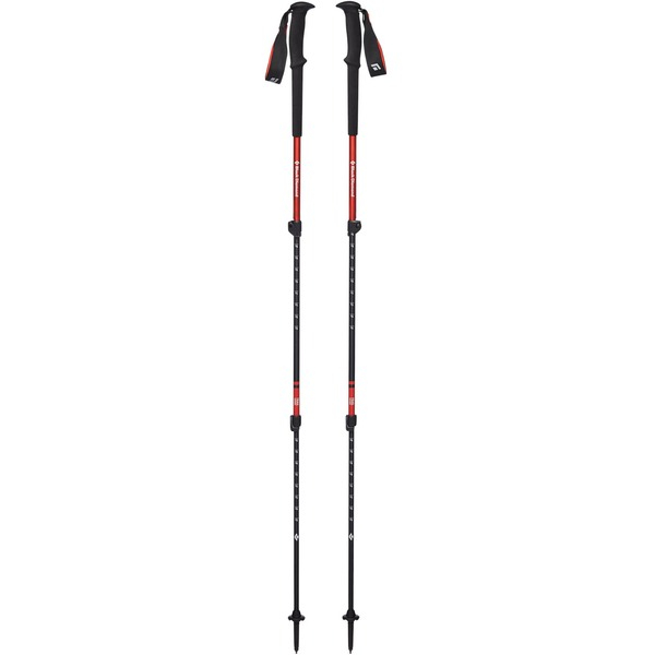 Trekkingstöcke Trail rot-schwarz 100-140cm