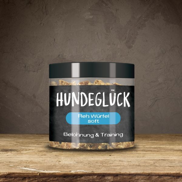 Hundesnack - HUNDEGLÜCK - Reh Würfel Soft-Minis