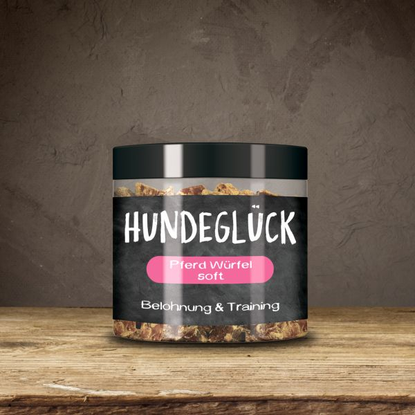 Hundesnack HUNDEGLÜCK - Pferd Würfel Soft-Minis