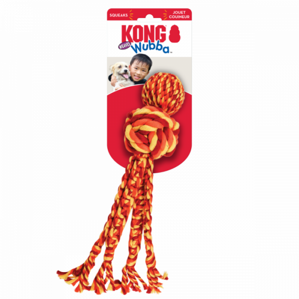 KONG Wubba Weaves - Mit Seil