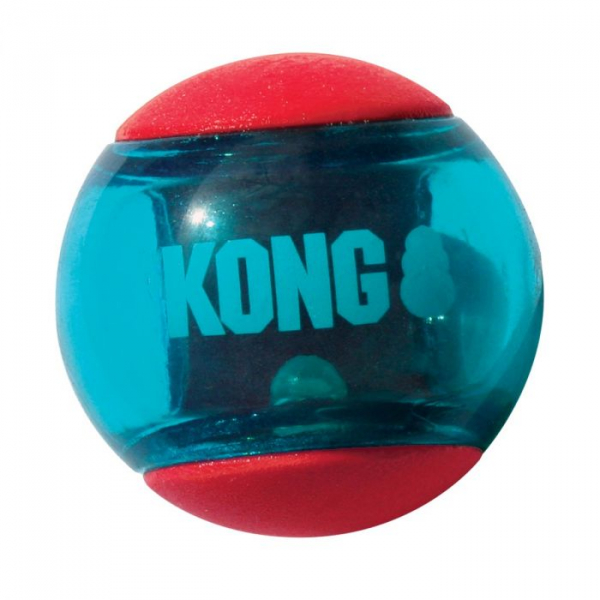 KONG Squeezz Action Ball – 3 Stück – Größe S