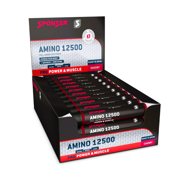 Sponser Amino 12500 Cherry Ampulle 25ml Display 30x25ml