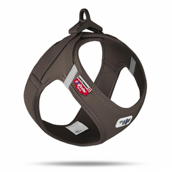 Hundegeschirr Curli Clasp Vest Geschirr Air-Mesh braun - versch. Größen