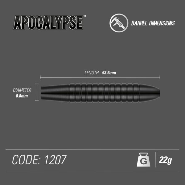 Winmau Apocalypse Brass Steeldart 1207