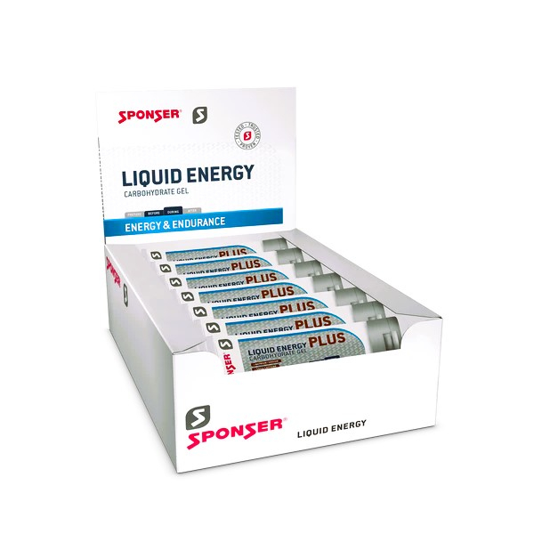 Energiegel Sponser Liquid Energy Plus - Cola-Zitrone Display 18x70g Tube