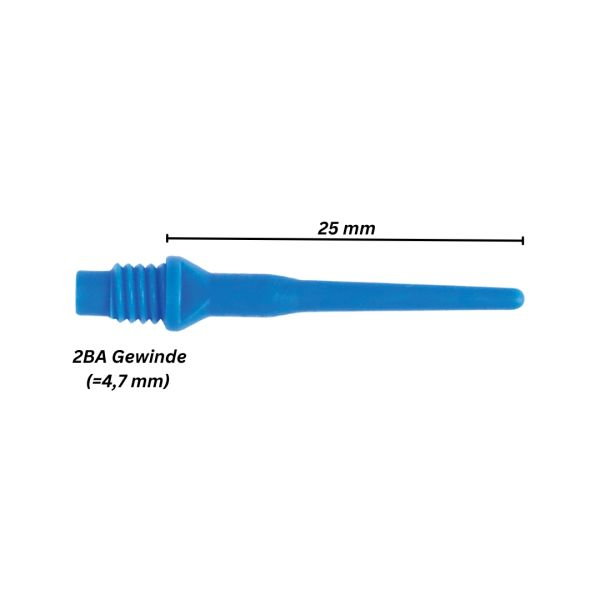 Softspitze Karella Keypoint 2BA Gewinde 100 St. Blau