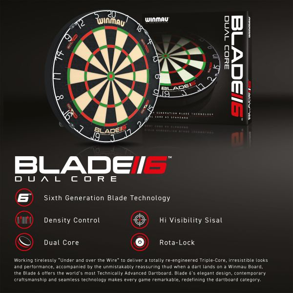 Dartboard Winmau Blade 6 Dual Core