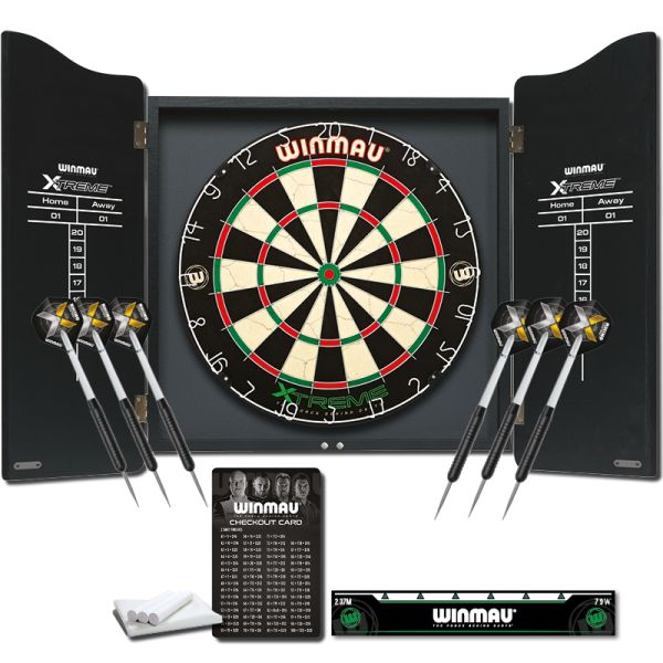 Winmau Dartboard Set „XTREME“ inklusive Cabinet