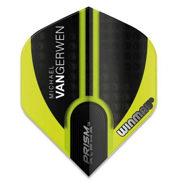 Dart-Fly Winmau MvG PRISM ALPHA 6915-144 grün-schwarzWinmau